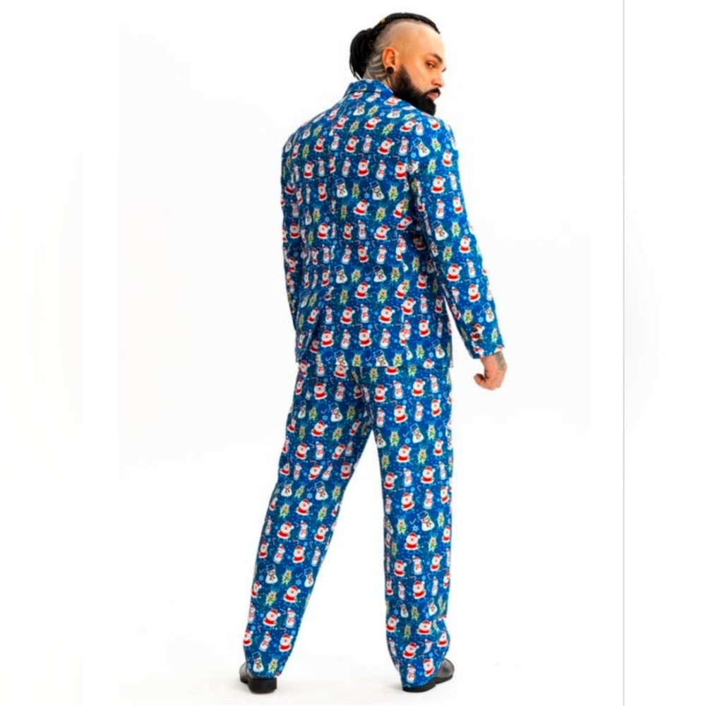 'YOU LOOK UGLY TODAY' Men's Funny Christmas Costume Tuxedo Suit - Size XS - Picture 2 of 16